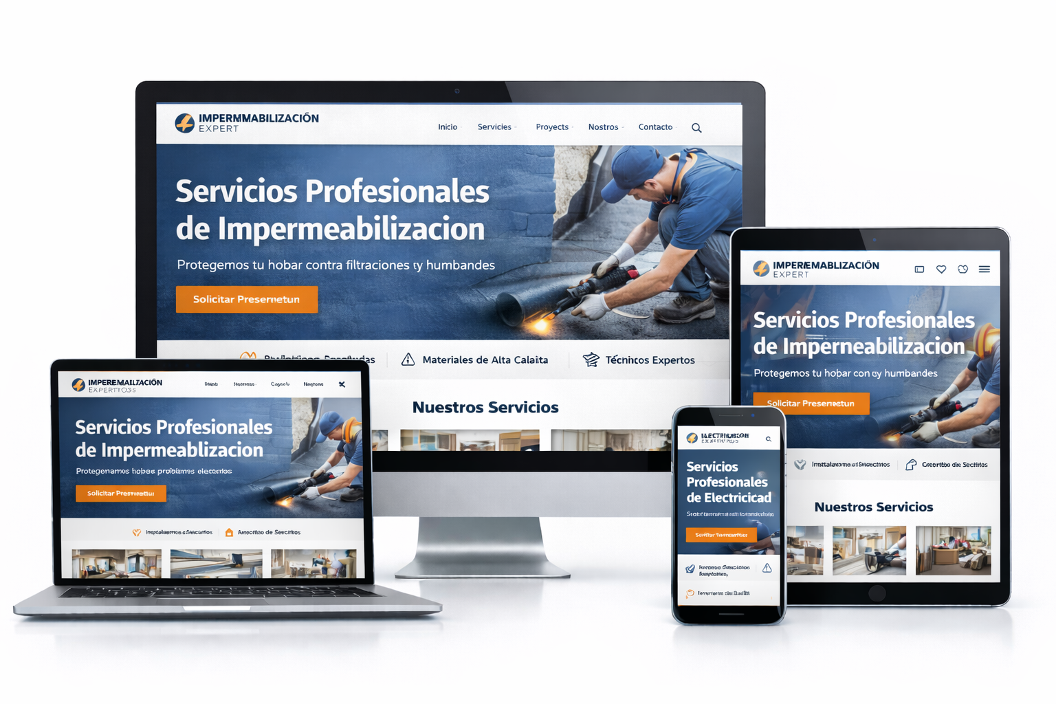 Web para empresas de impermeabilizaciones - SEO local para tratamiento de humedades y sellado de terrazas