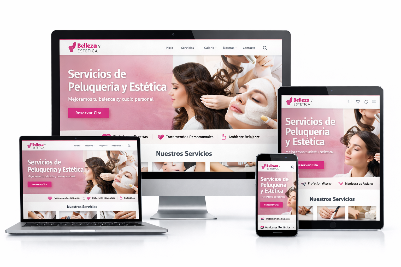 Marketing digital para peluquerías y centros de estética - Diseño web para salones de belleza y spas