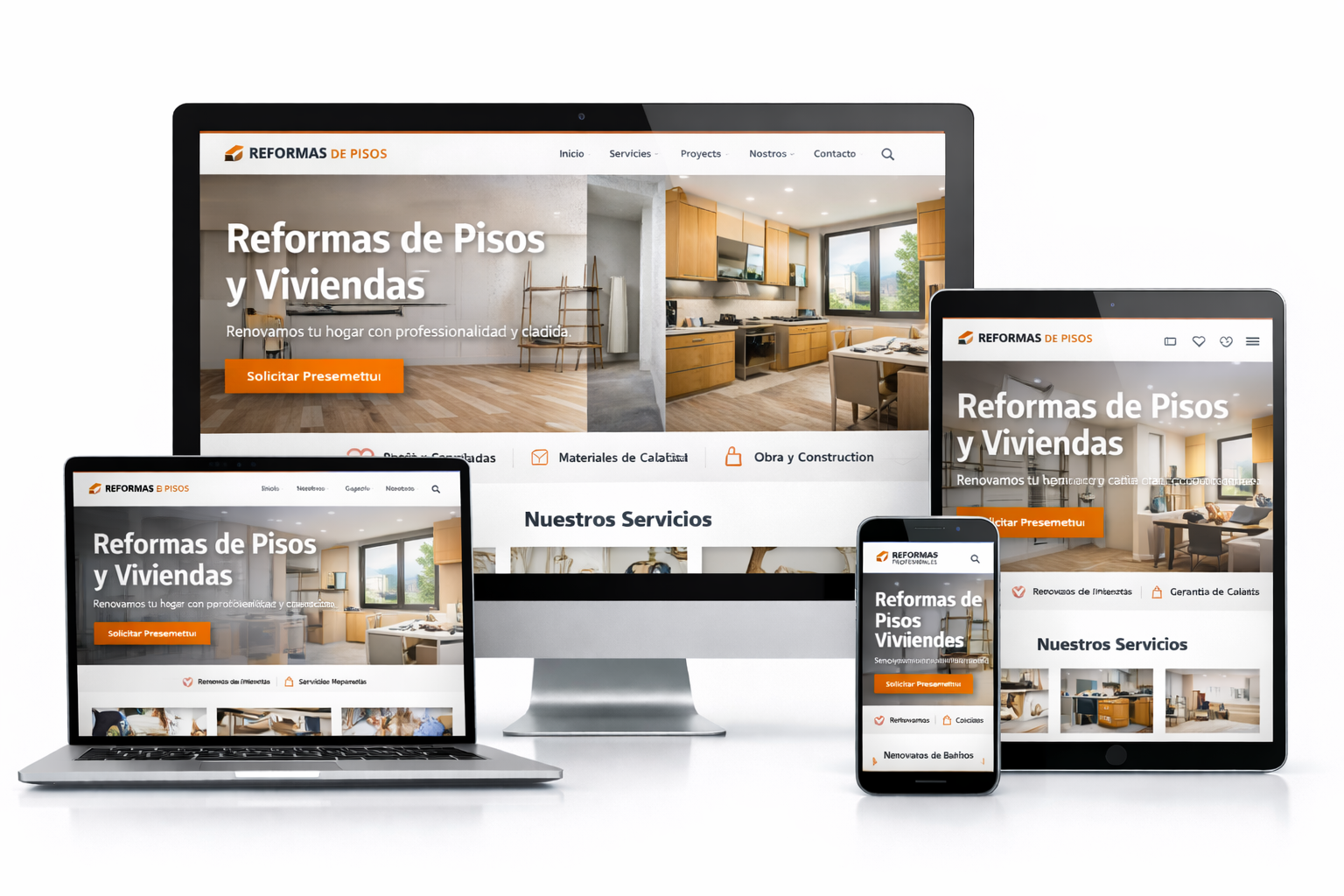 SEO local para empresas de reformas de pisos - Diseño web para reformas de baños, cocinas y viviendas completas